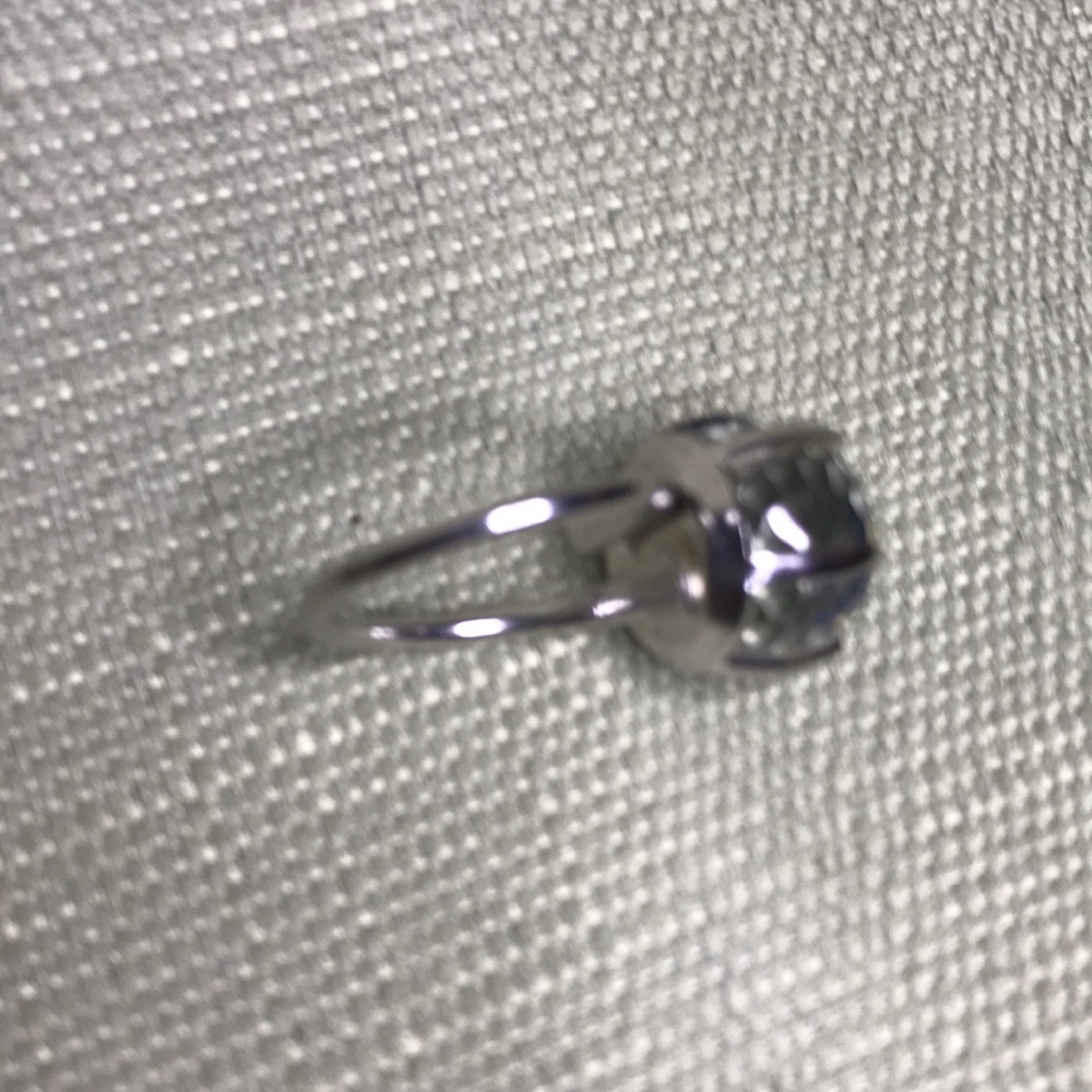 Adjustable Clear Blue Color Changing Ring Silver - image 7